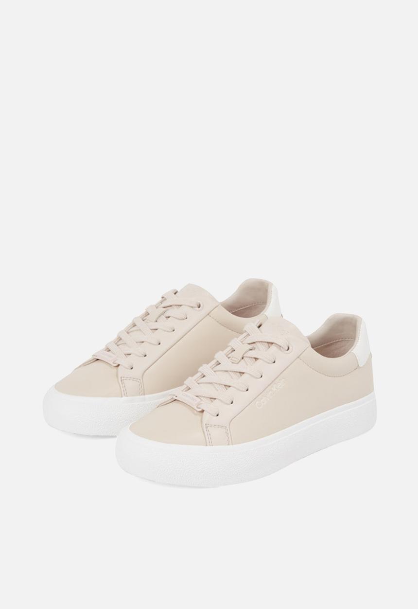 Calvin Klein - Vulc Lace Up Texture Fox - Lth - Crystal Grey/Off White