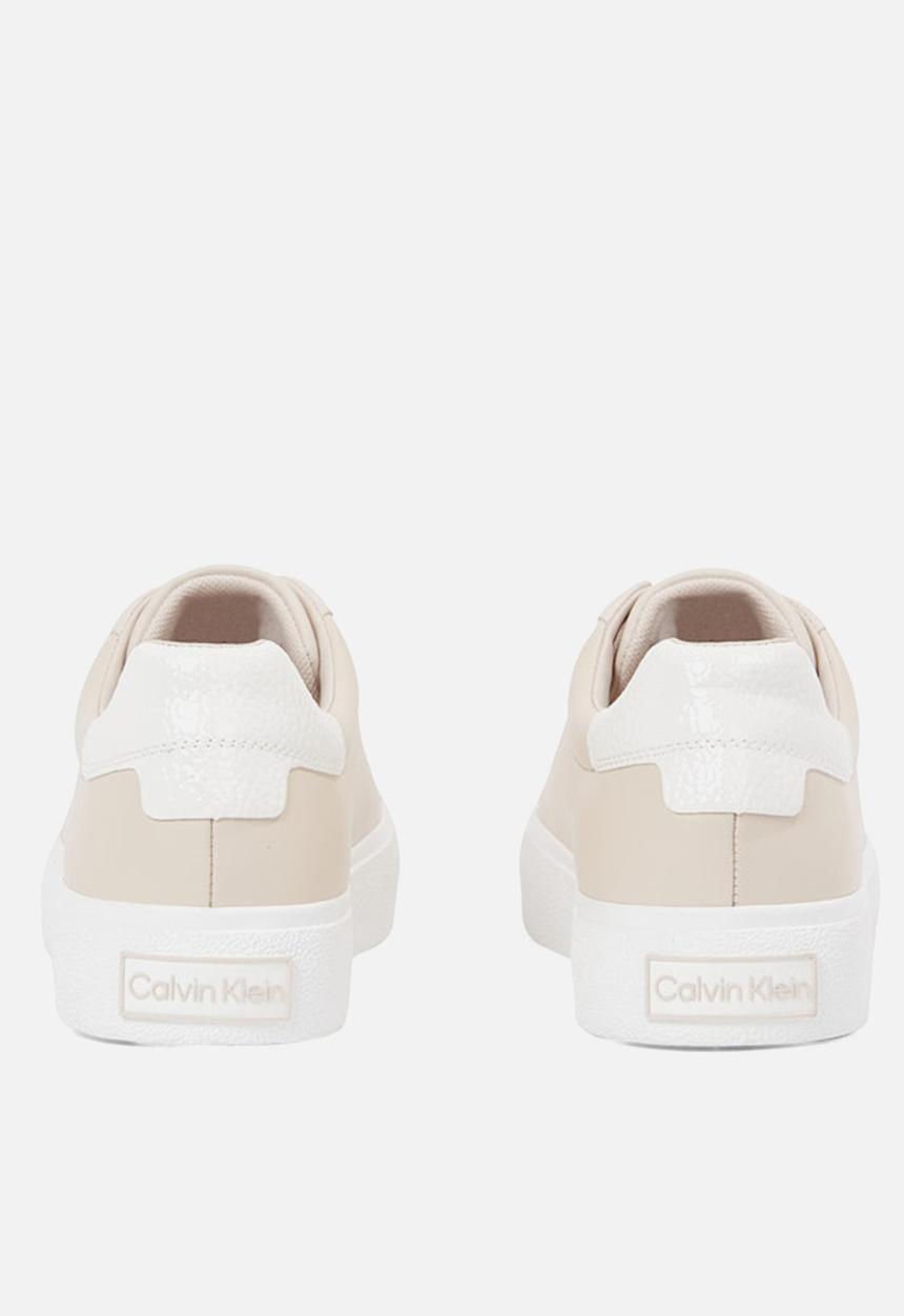 Calvin Klein - Vulc Lace Up Texture Fox - Lth - Crystal Grey/Off White