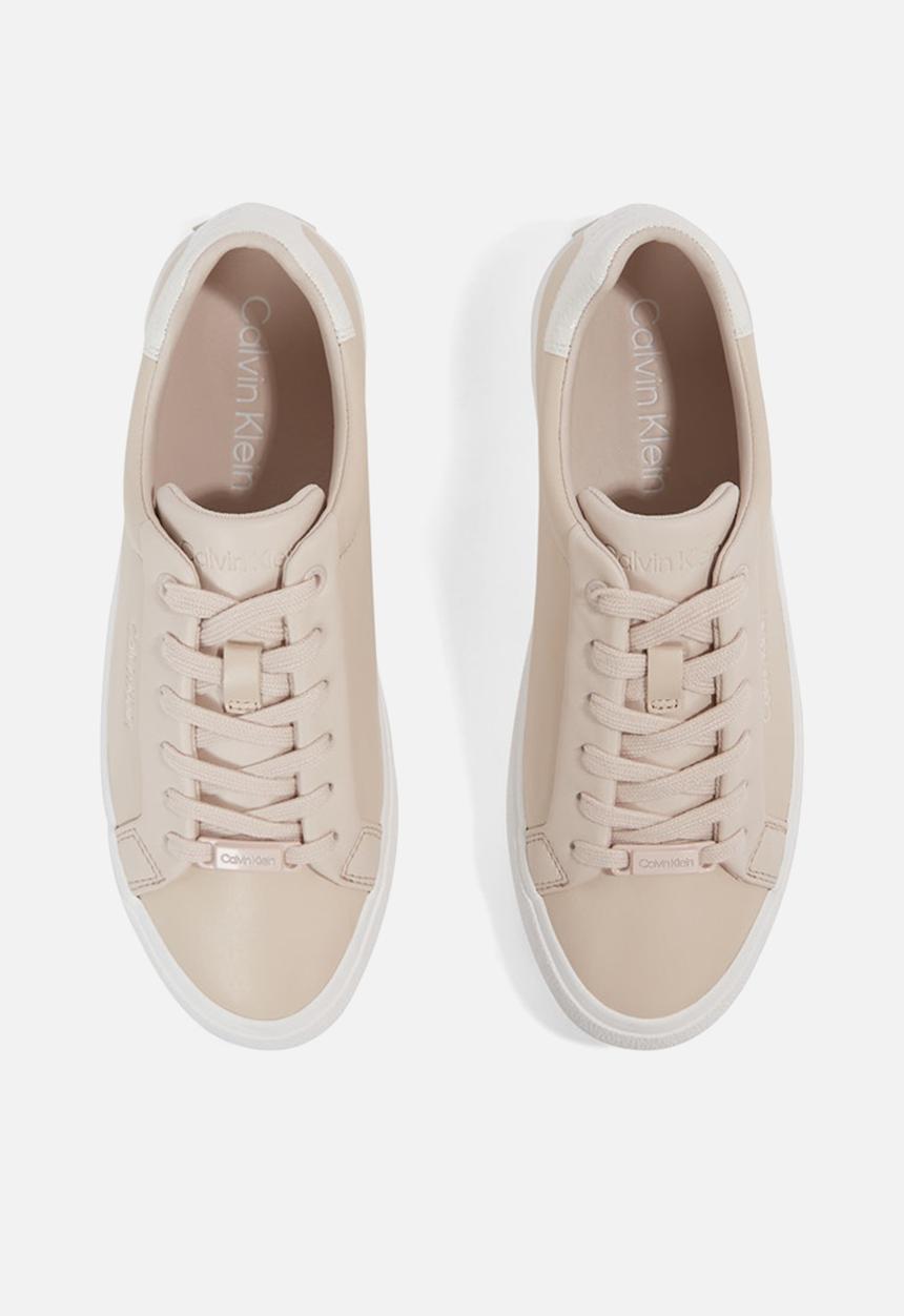 Calvin Klein - Vulc Lace Up Texture Fox - Lth - Crystal Grey/Off White