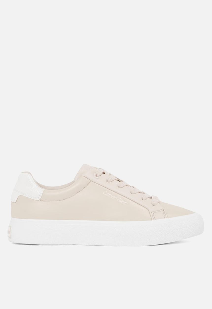 Calvin Klein - Vulc Lace Up Texture Fox - Lth - Crystal Grey/Off White