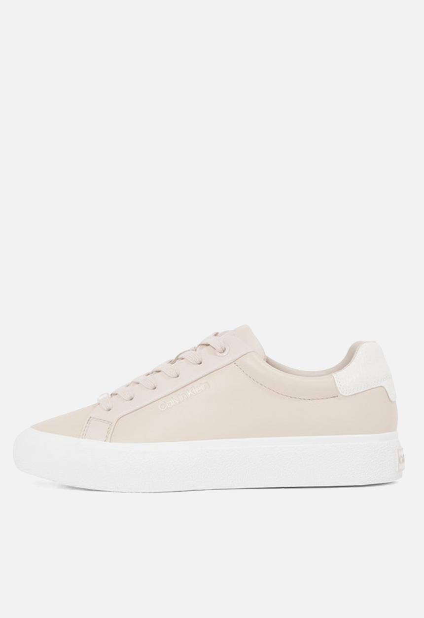 Calvin Klein - Vulc Lace Up Texture Fox - Lth - Crystal Grey/Off White