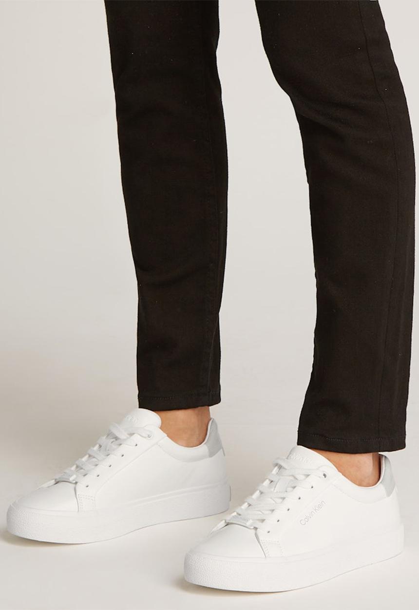 Calvin Klein - Vulc Lace Up Texture Fox - Lth - White/Pearl Grey