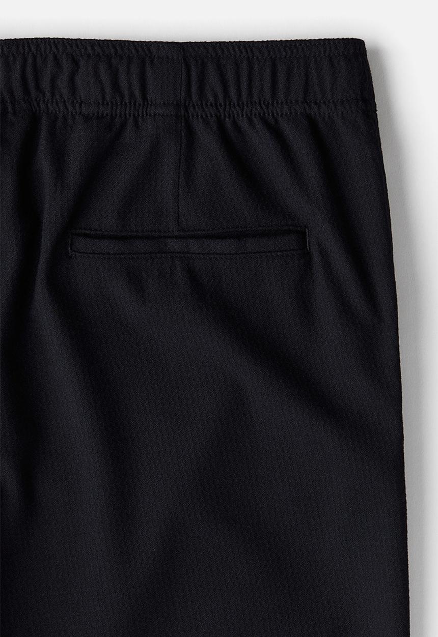 H&M - Relaxed fit twill trousers - navy blue 