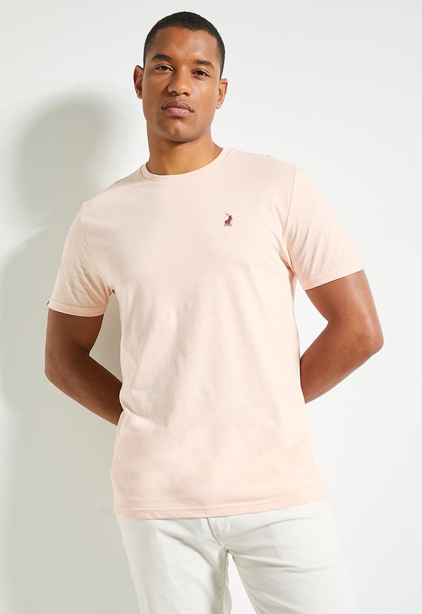 POLO - Mens Essential Crew Neck Short Sleeve Tee - Pink