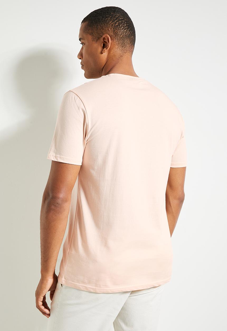 POLO - Mens Essential Crew Neck Short Sleeve Tee - Pink