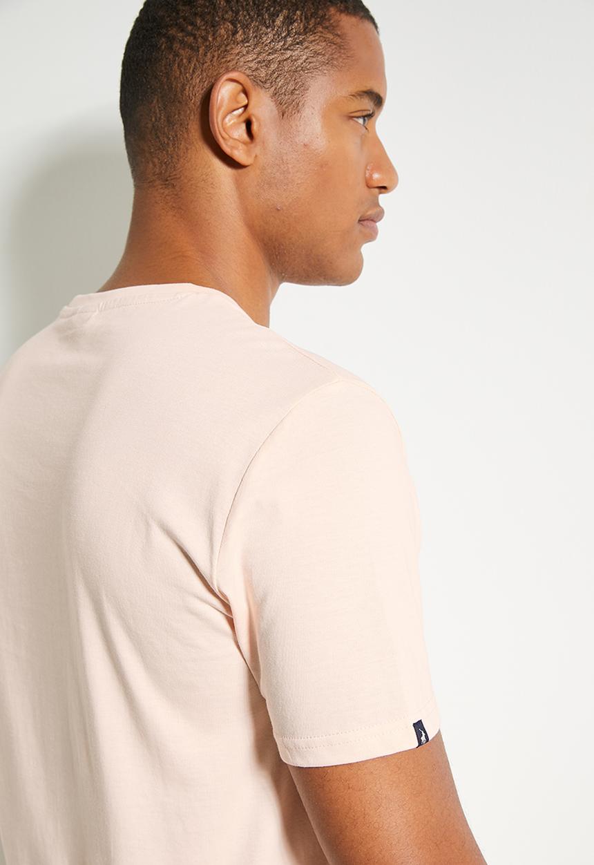 POLO - Mens Essential Crew Neck Short Sleeve Tee - Pink