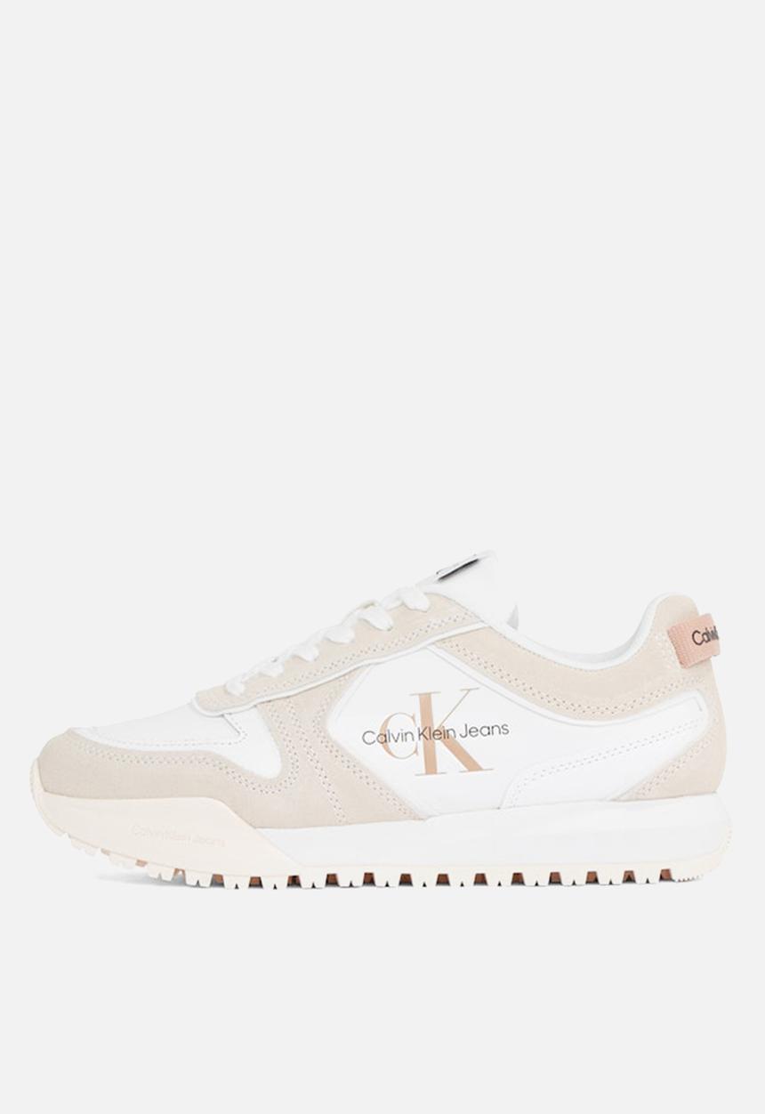 Calvin Klein - Toothy Runner Irregular Lines W - White/Ancient White