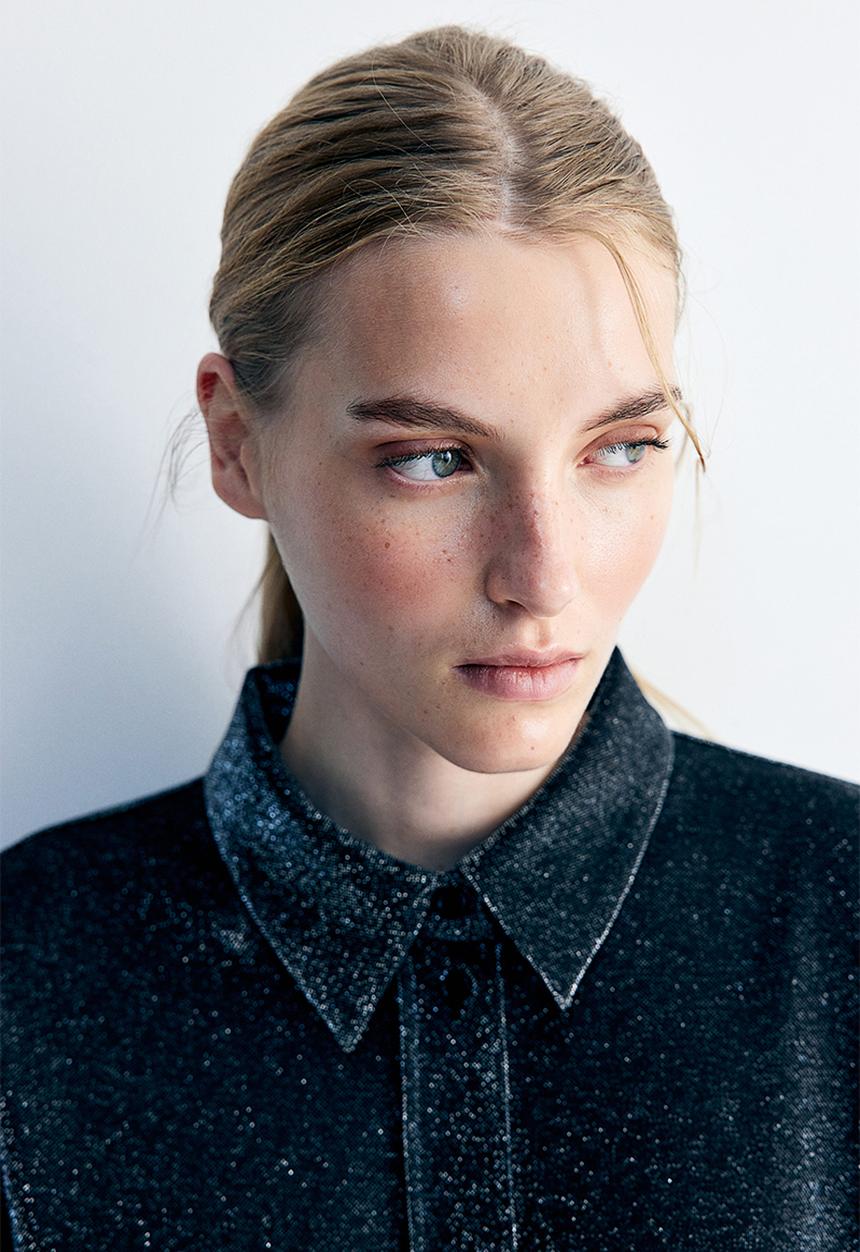 H&M - Glittery shirt - black