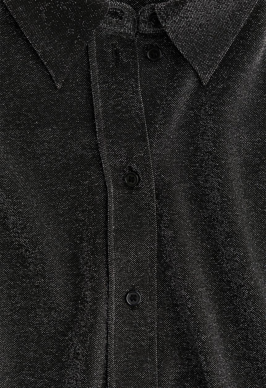 H&M - Glittery shirt - black