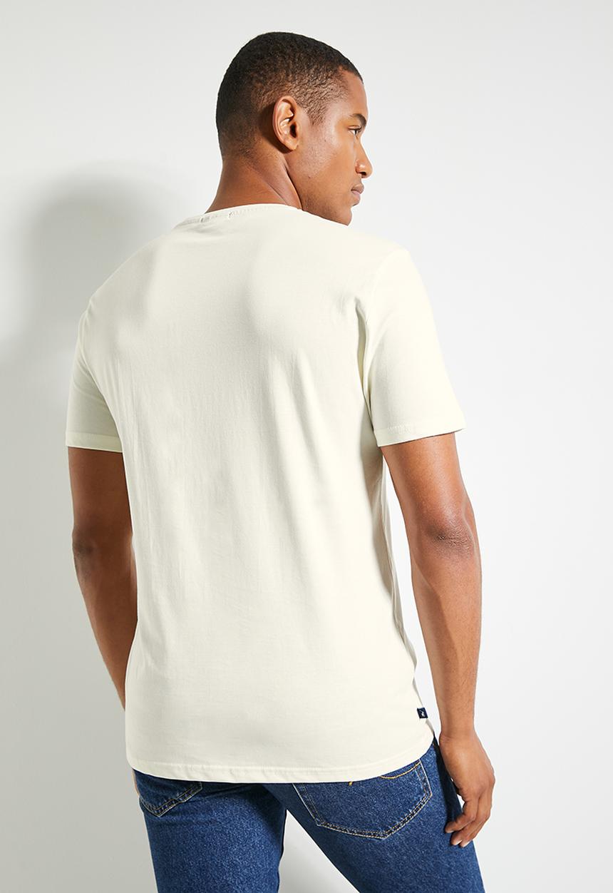 POLO - Mens Logo Printed Short Sleeve Tee - White