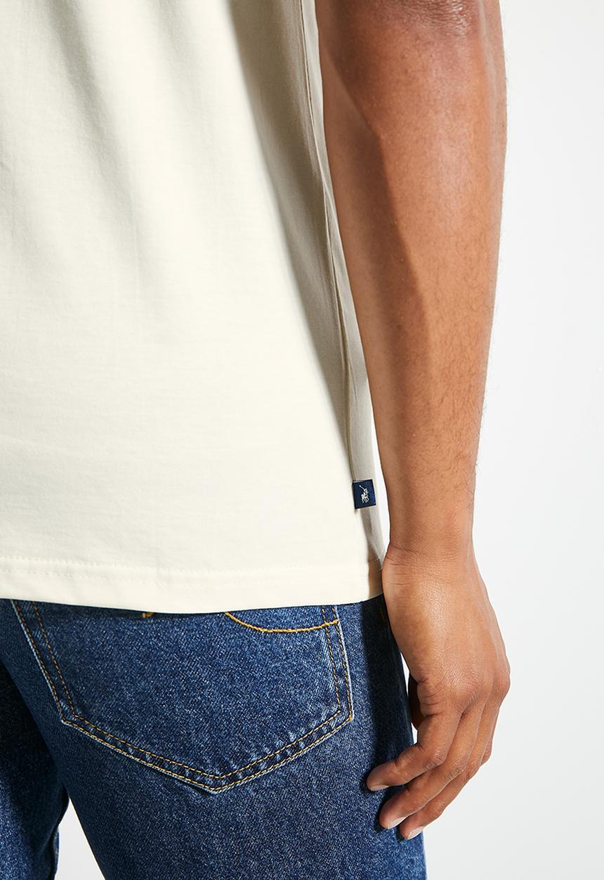 POLO - Mens Logo Printed Short Sleeve Tee - White