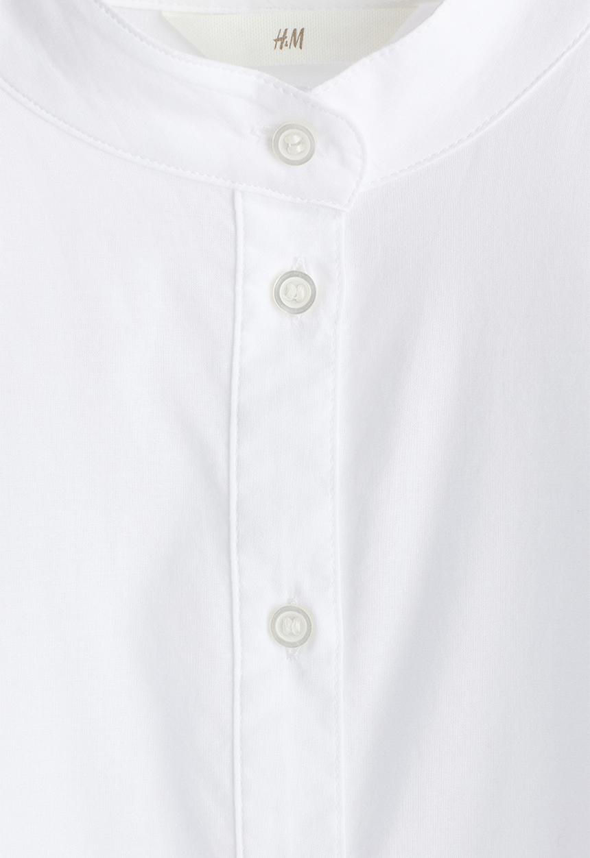 H&M - Batwing-sleeved blouse - white