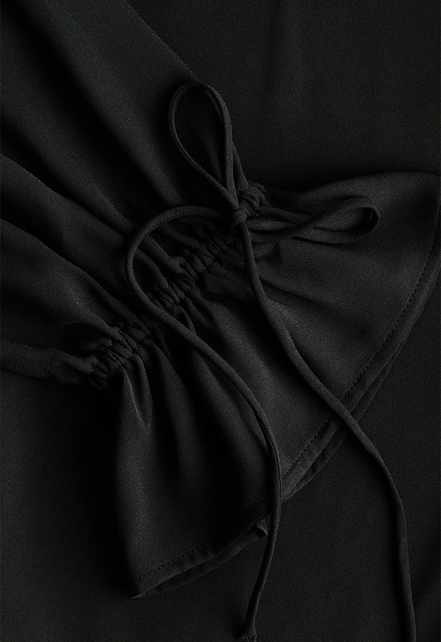 H&M - Frilled blouse - black