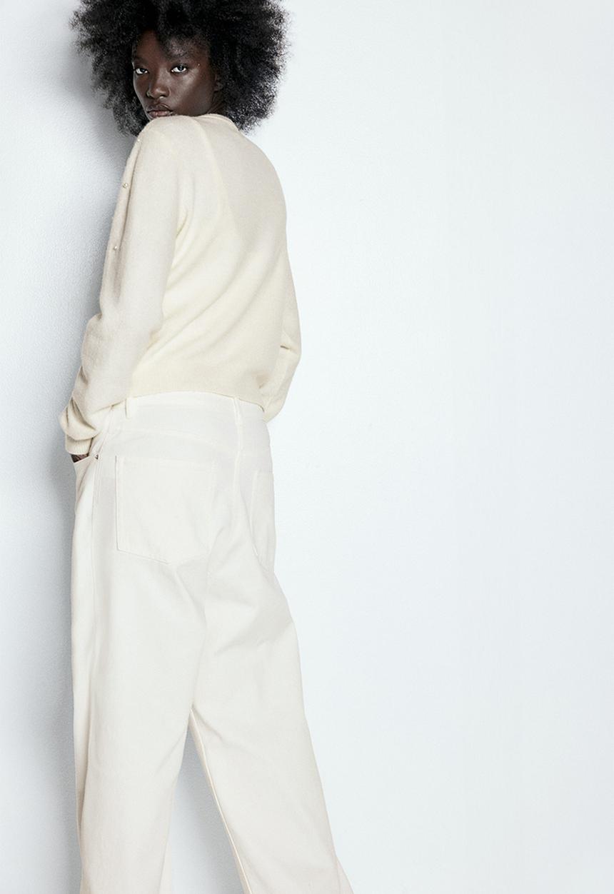 H&M - Embellished cardigan - cream