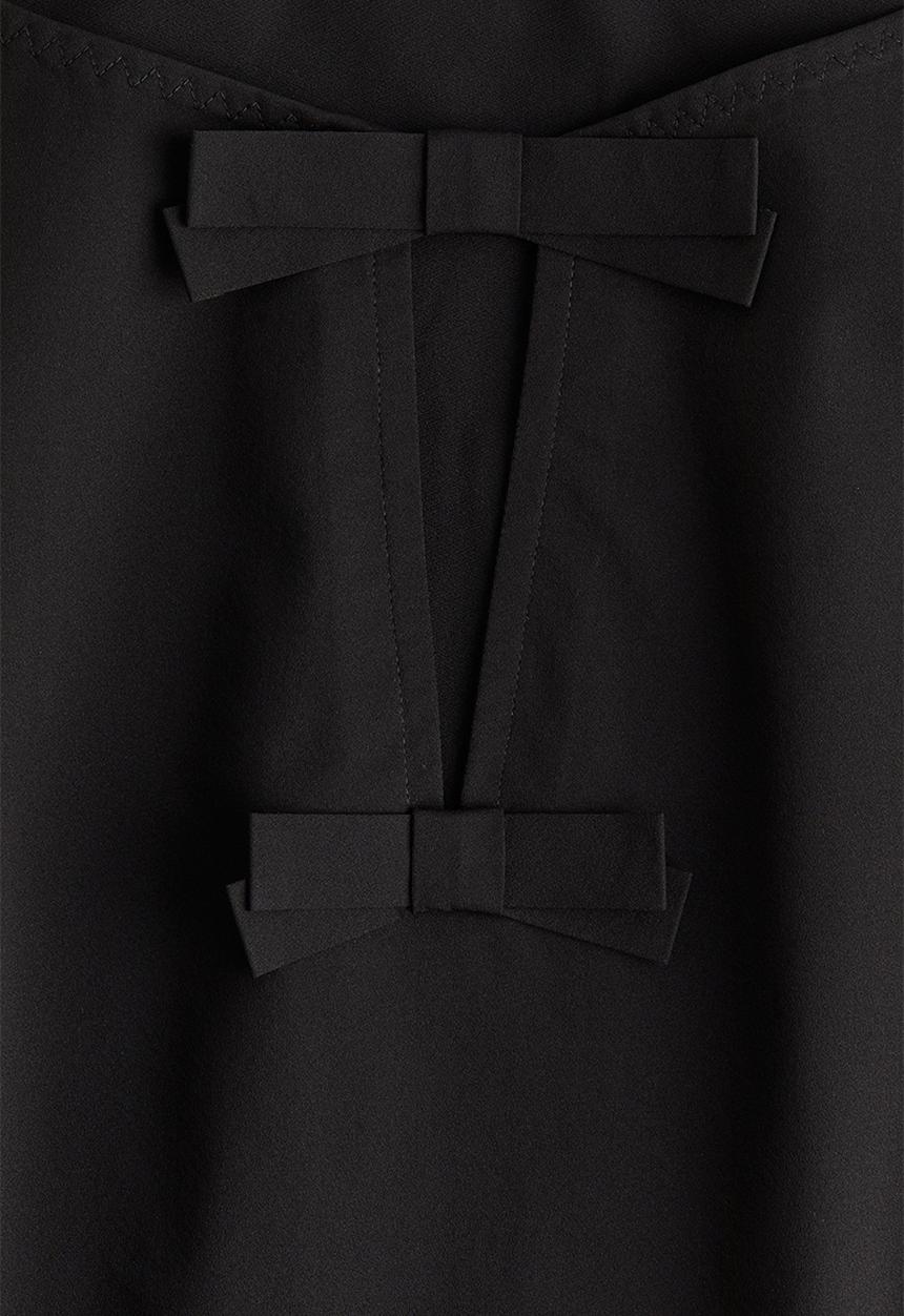 H&M - Bow-front top - black