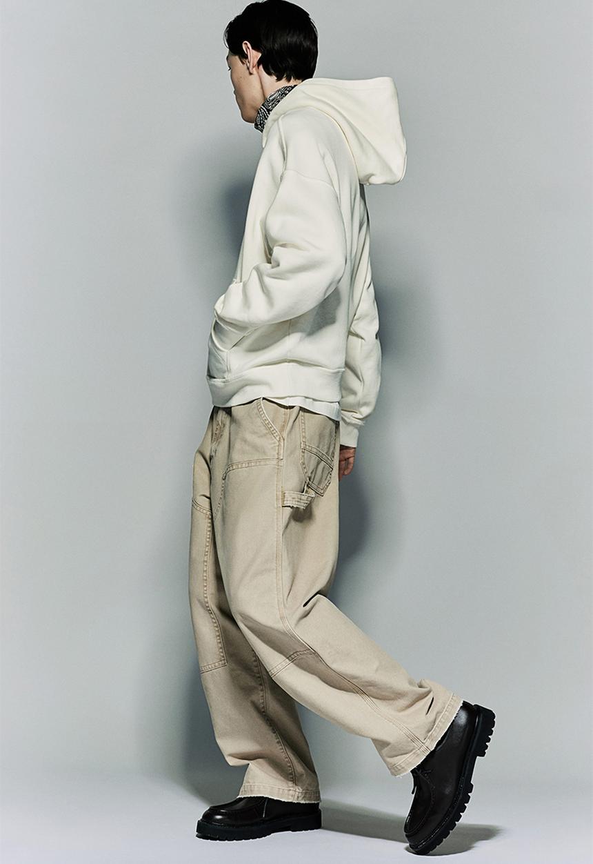 H&M - Oversized fit hoodie - white