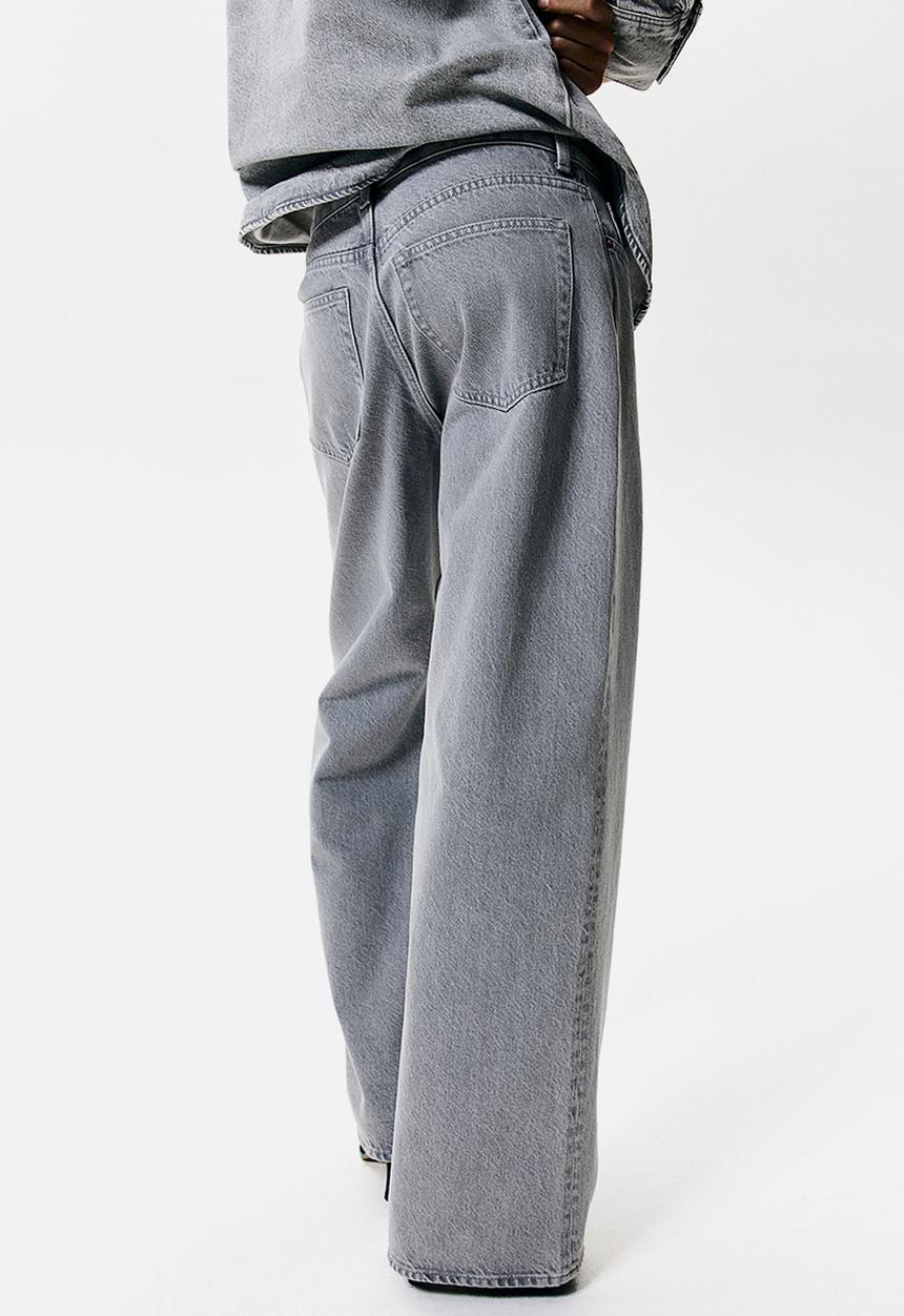 H&M - Wide jeans - light grey