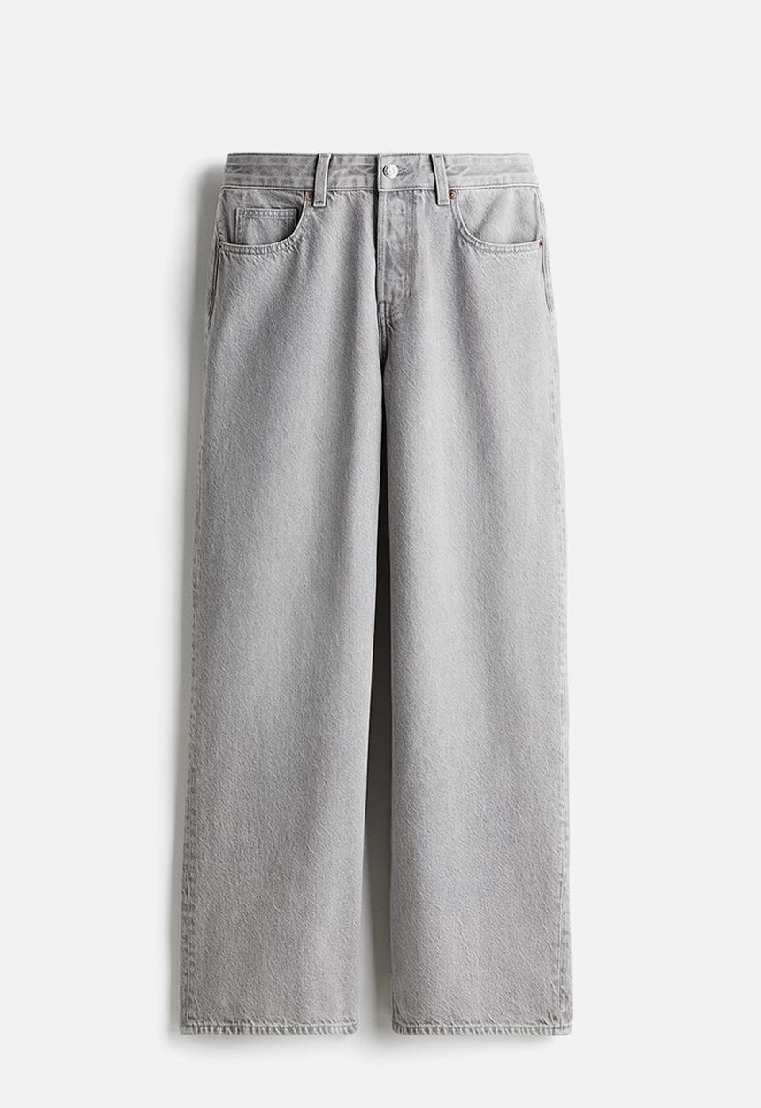 H&M - Wide jeans - light grey