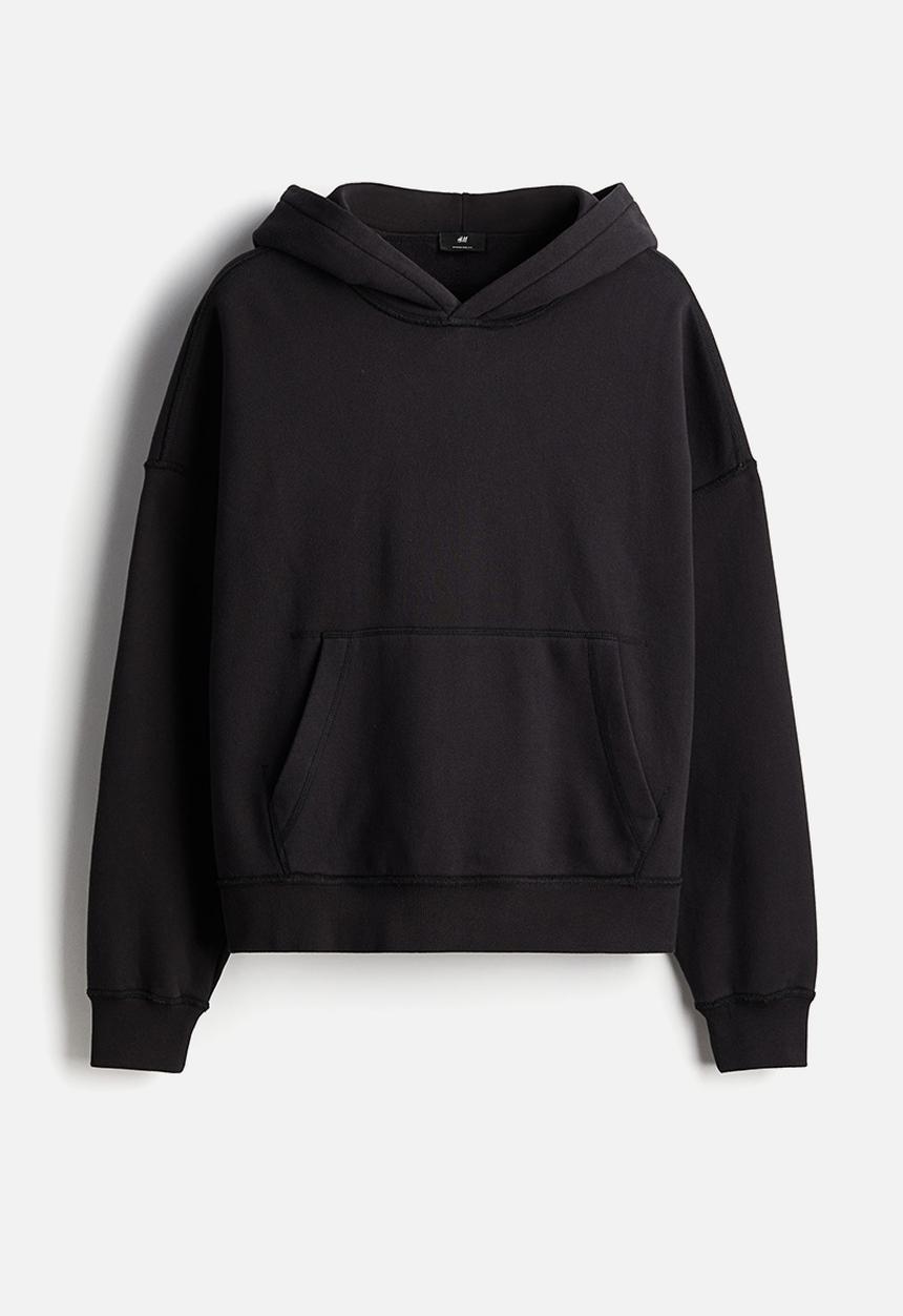 H&M - Oversized fit hoodie - black