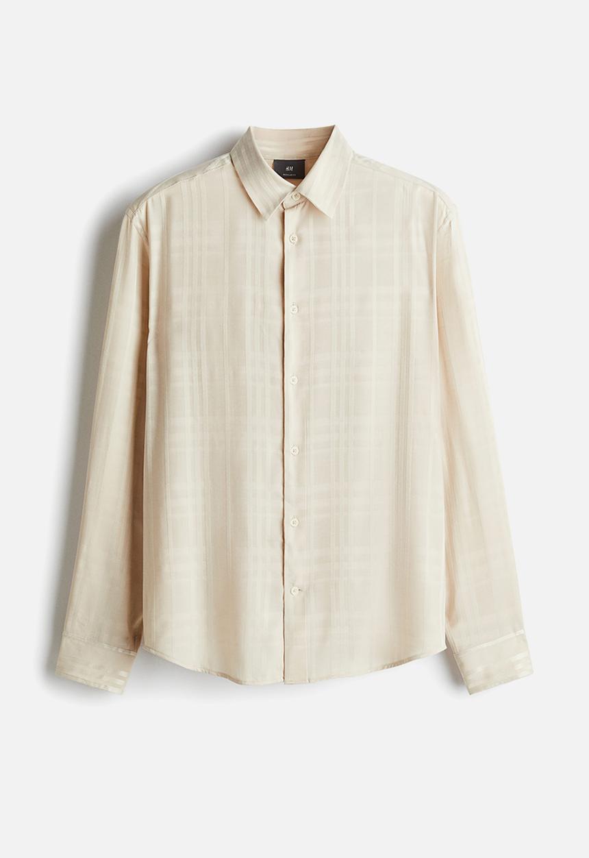 H&M - Regular fit shirt - cream