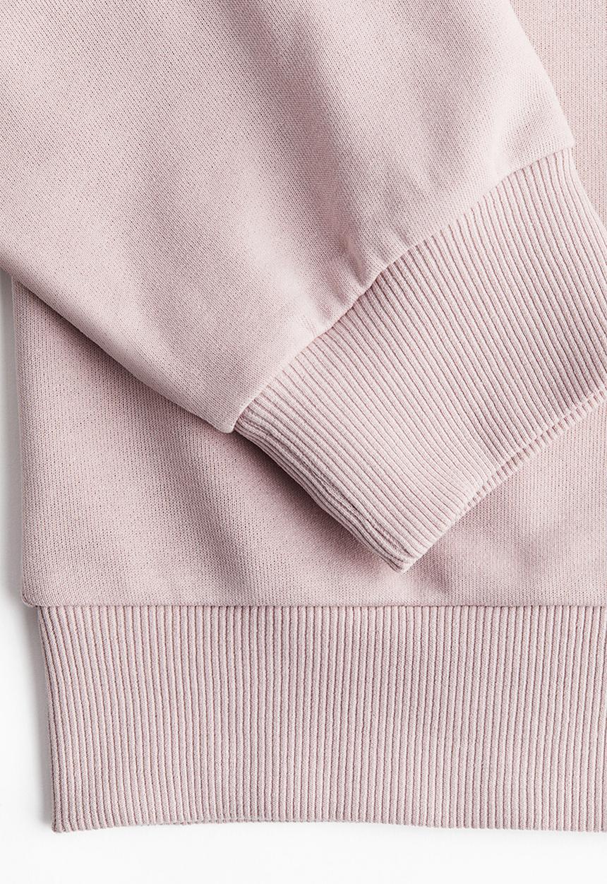 H&M - Off-the-shoulder sweatshirt - light dusty pink