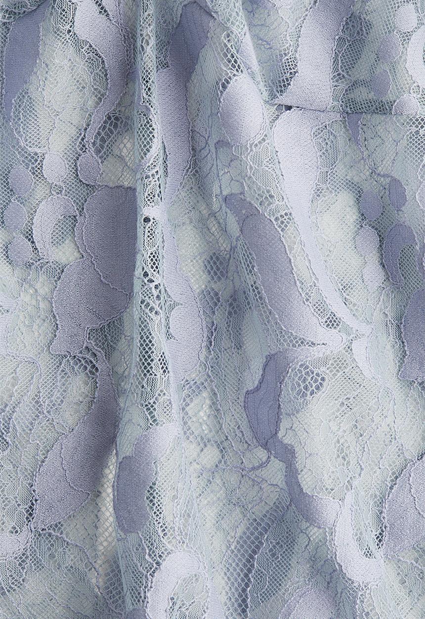 H&M - Lace blouse - light dusty blue