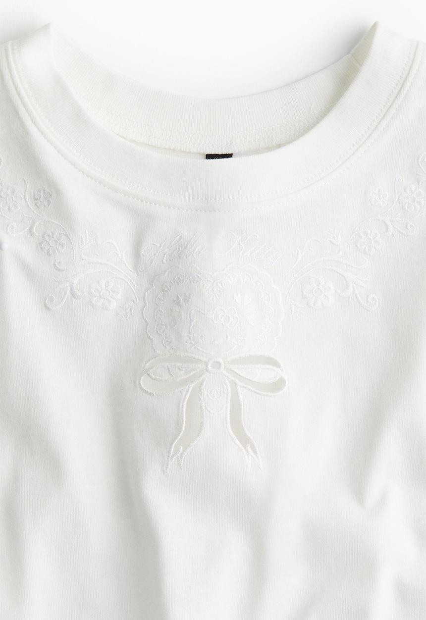 H&M - Oversized printed t-shirt - white