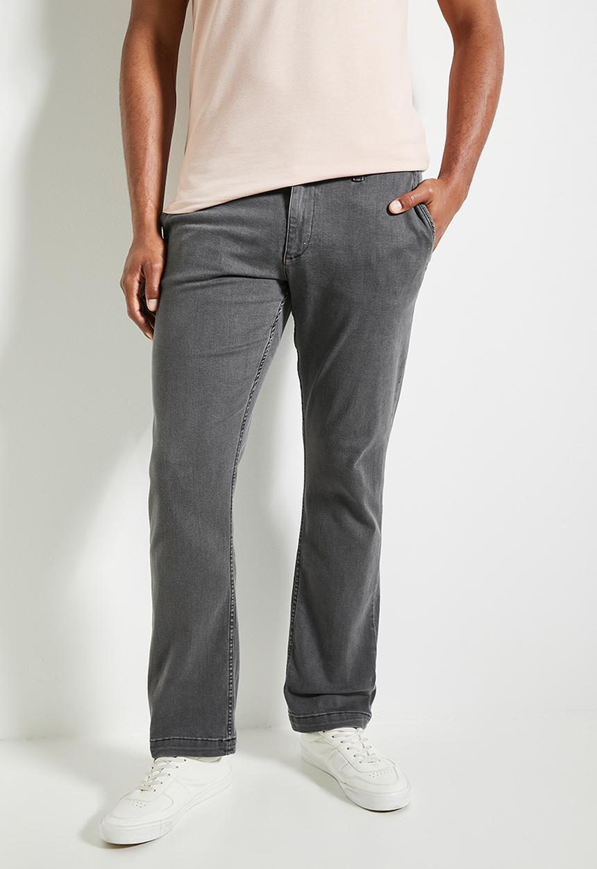 POLO - Mens Quarter Slant Straight Leg Denim - Charcoal