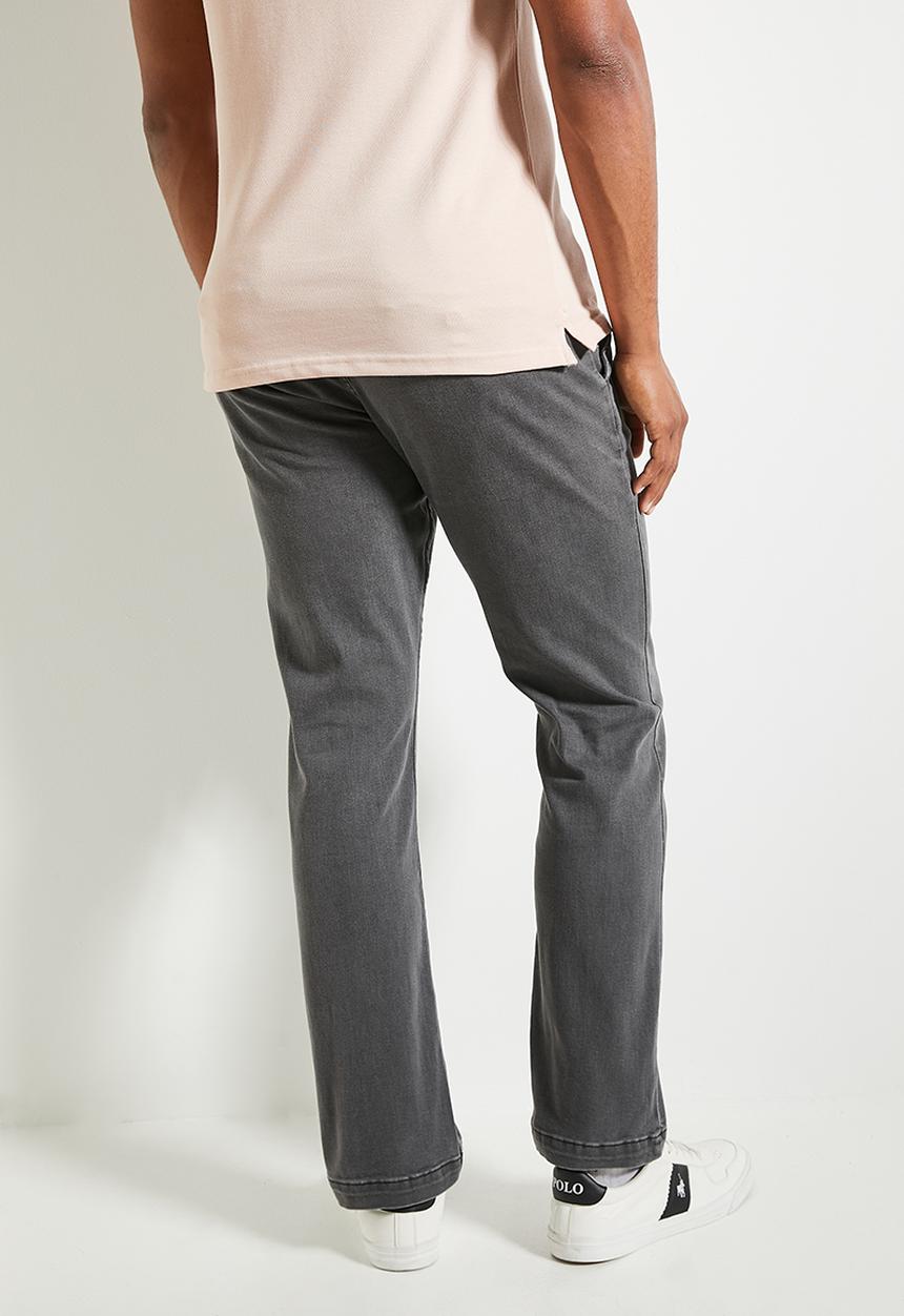 POLO - Mens Quarter Slant Straight Leg Denim - Charcoal