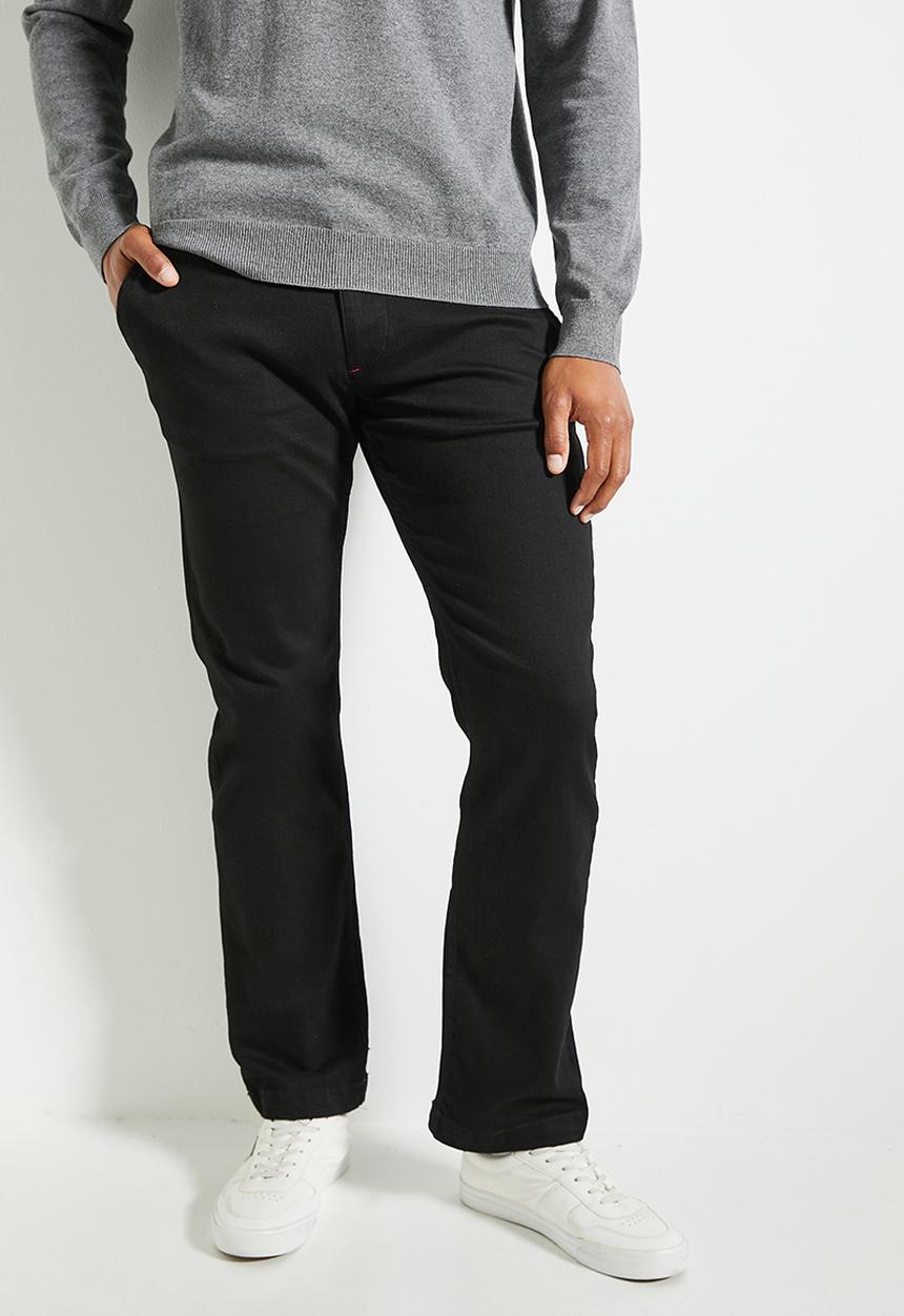 POLO - Mens Quarter Slant Straight Leg Denim - Black