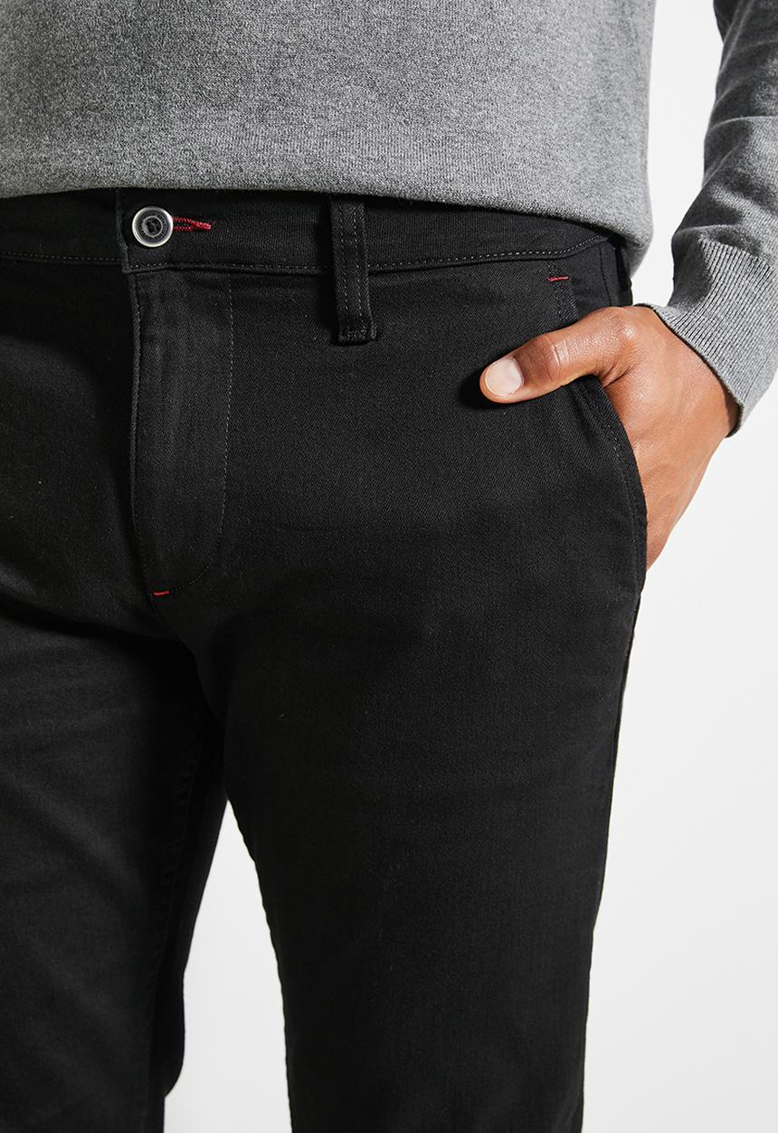 POLO - Mens Quarter Slant Straight Leg Denim - Black
