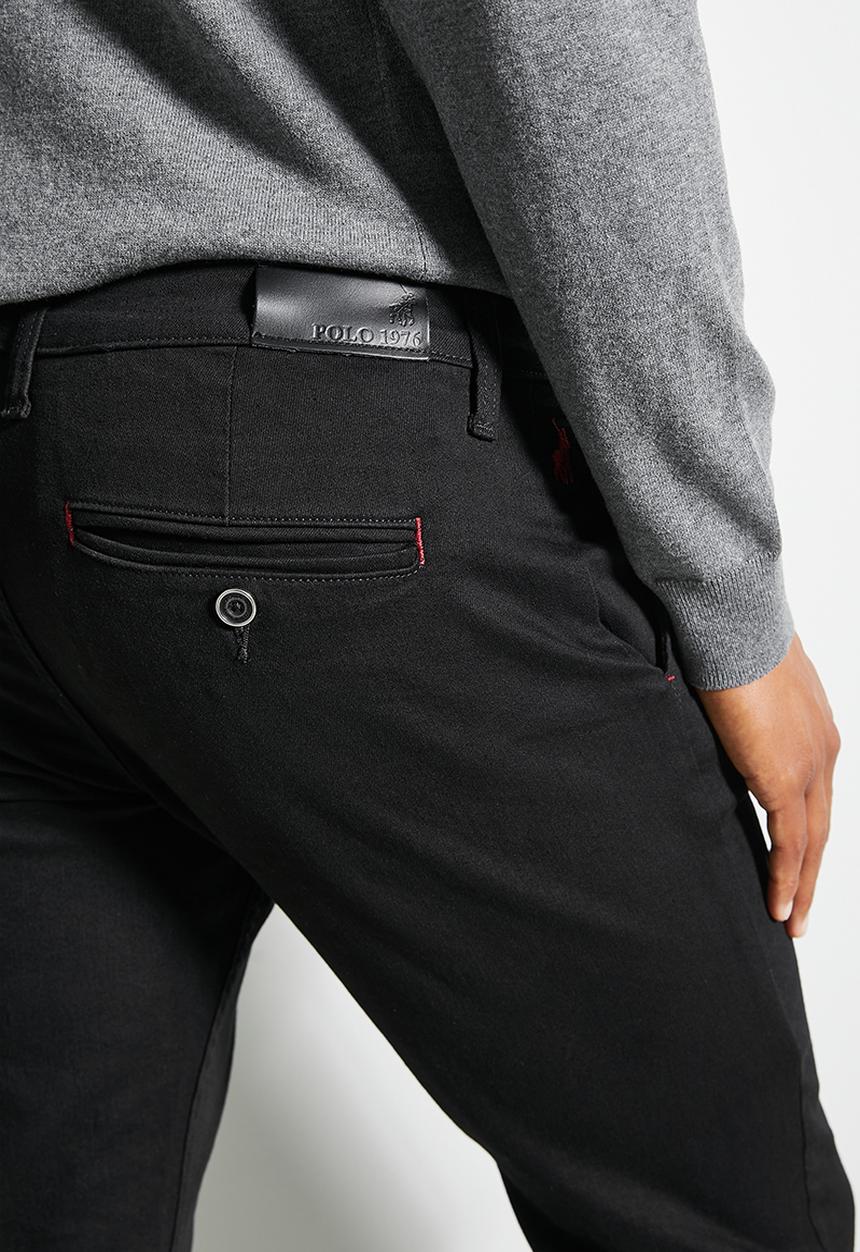 POLO - Mens Quarter Slant Straight Leg Denim - Black