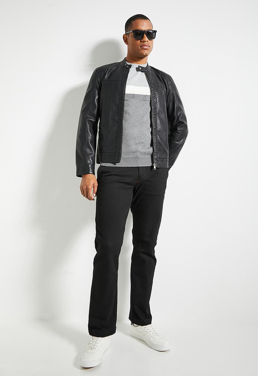 POLO - Mens Quarter Slant Straight Leg Denim - Black