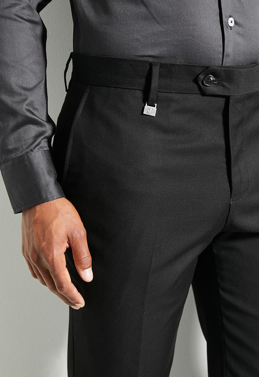 POLO - Mens Custom Fit Trouser - Black