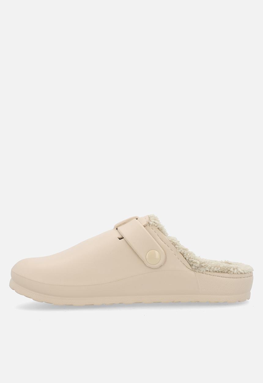 Hush Puppies - Soft desi fur mule - neutral