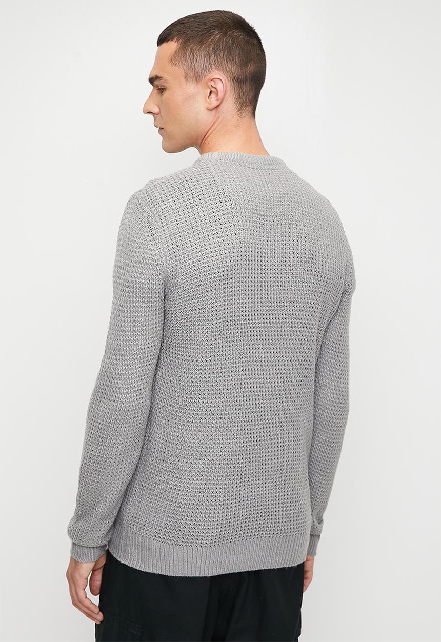 Brave Soul - Knitwear - Silver Grey Marl