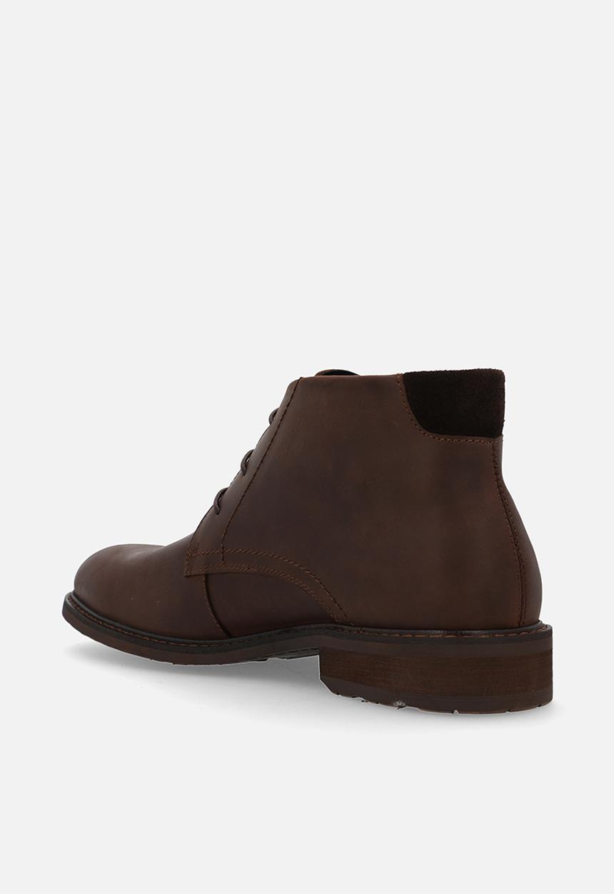 POLO - Textured chukka boot - brown leather