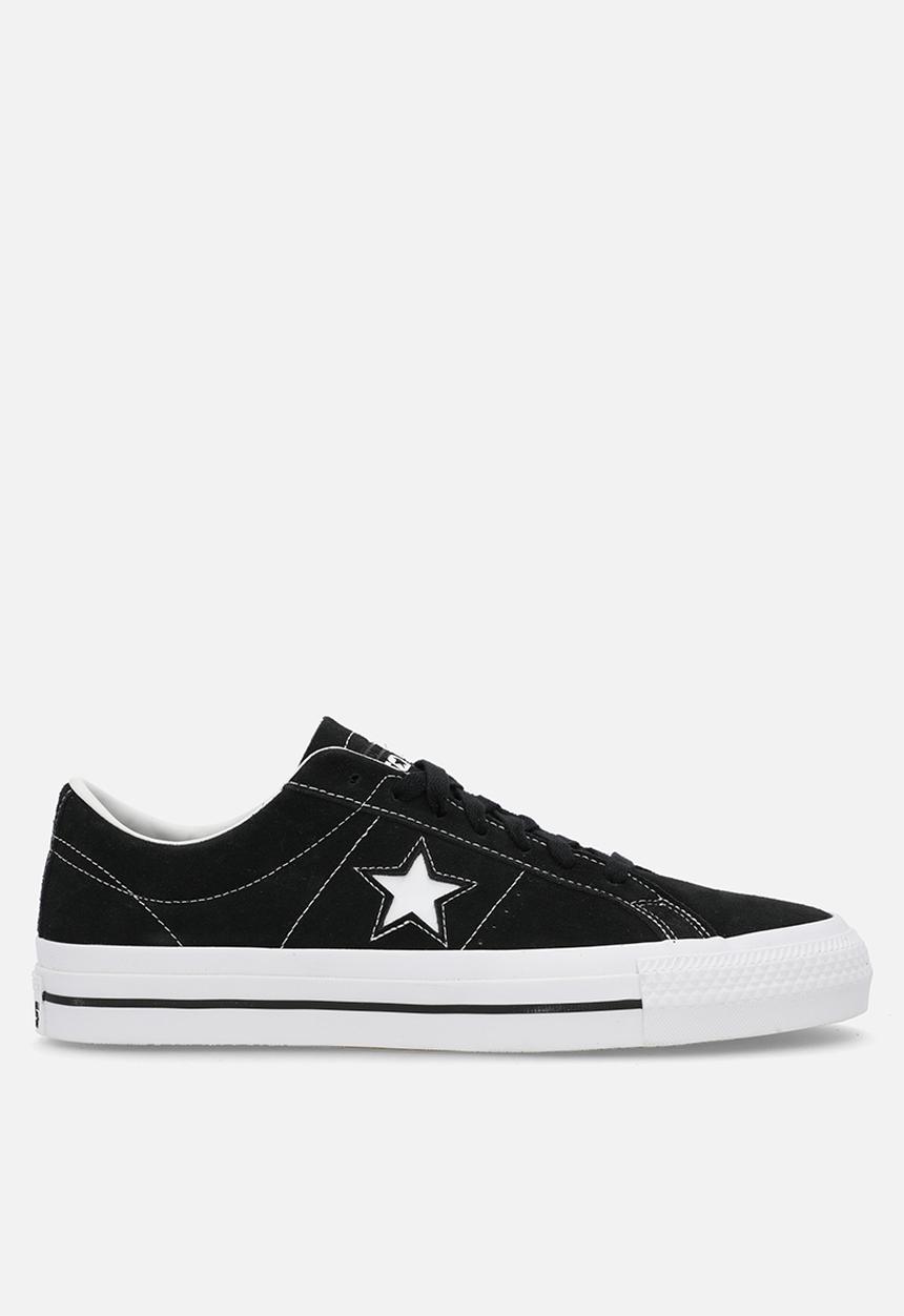 Converse - Converse cons one star pro suede low - black/black/white