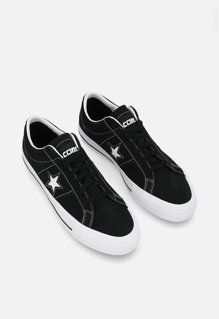 Converse - Converse cons one star pro suede low - black/black/white