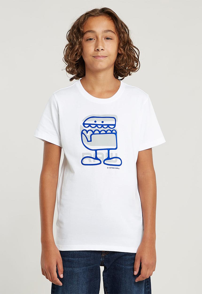 G-STAR - T-shirt Short sleeve R Comic - White