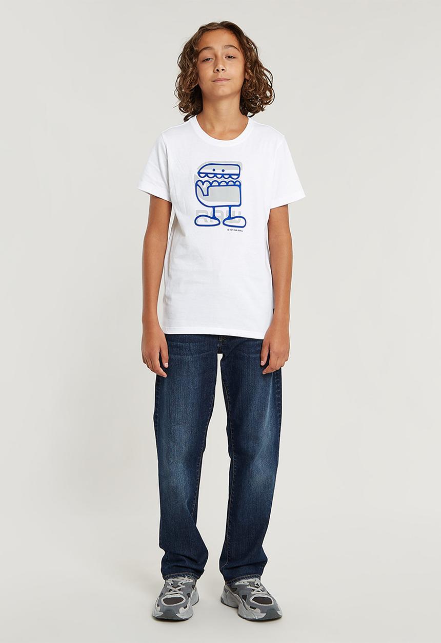 G-STAR - T-shirt Short sleeve R Comic - White