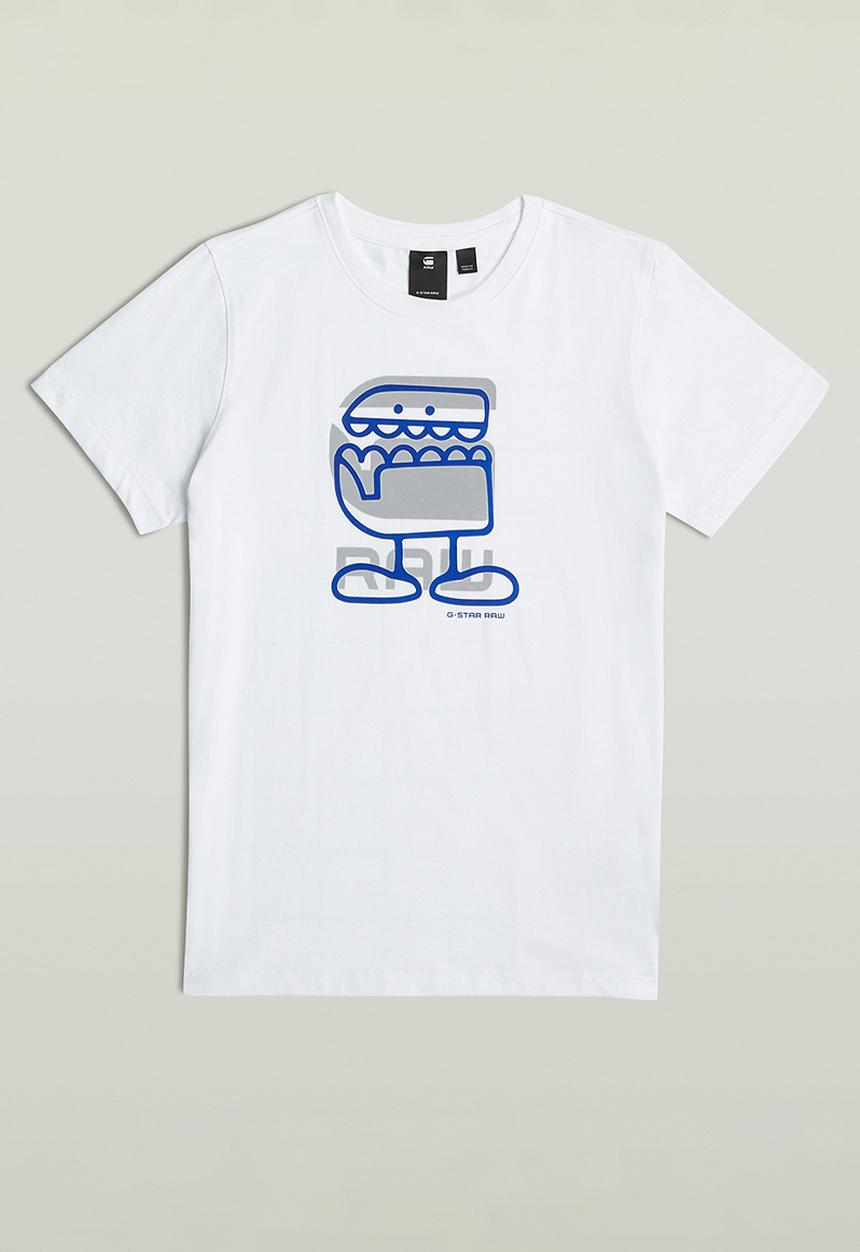 G-STAR - T-shirt Short sleeve R Comic - White