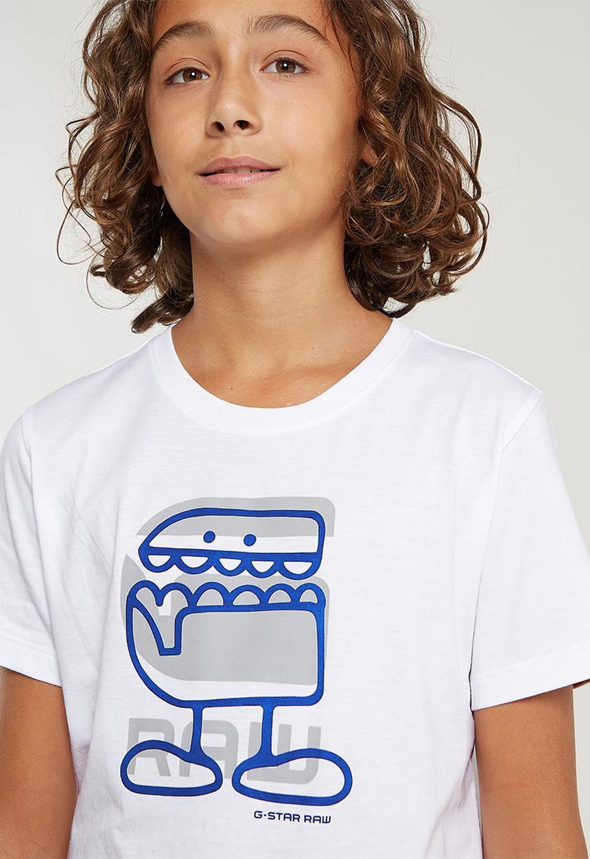 G-STAR - T-shirt Short sleeve R Comic - White