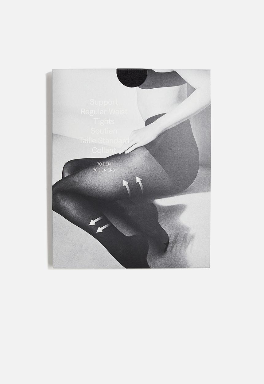 H&M - Support tights 70 denier - black