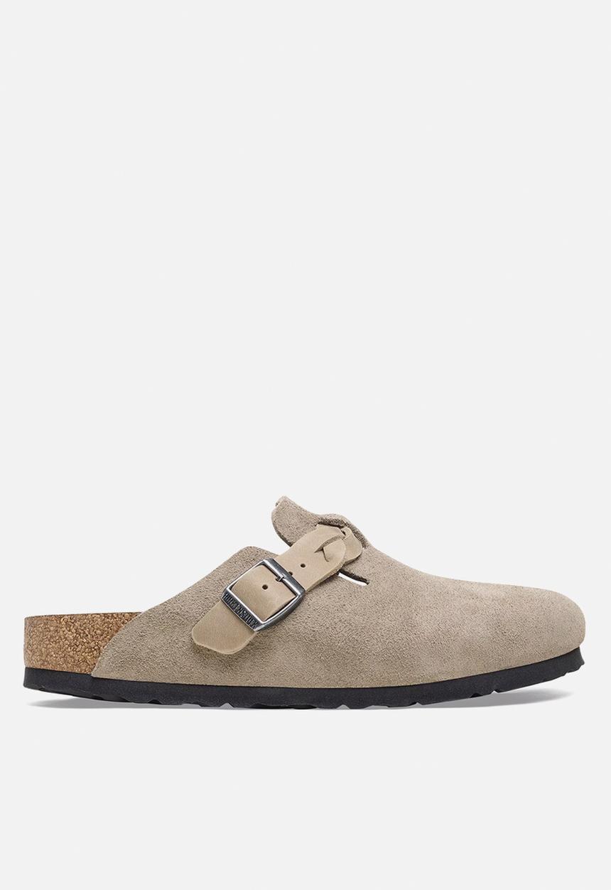 Birkenstock - Boston regular braided suede - taupe