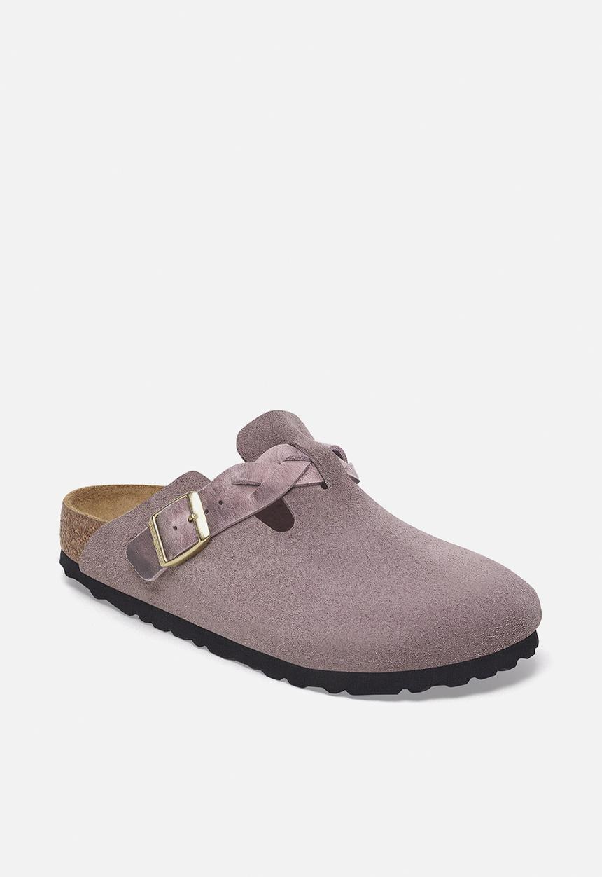 Birkenstock - Boston regular braided suede - faded purple