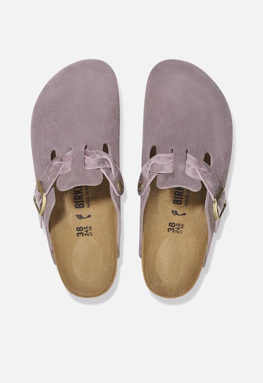 Birkenstock - Boston regular braided suede - faded purple