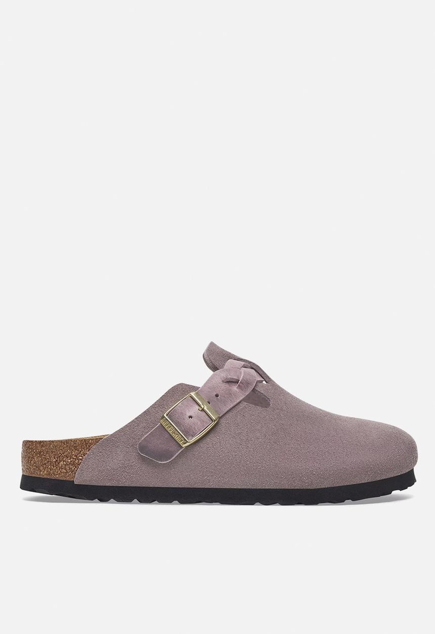 Birkenstock - Boston regular braided suede - faded purple