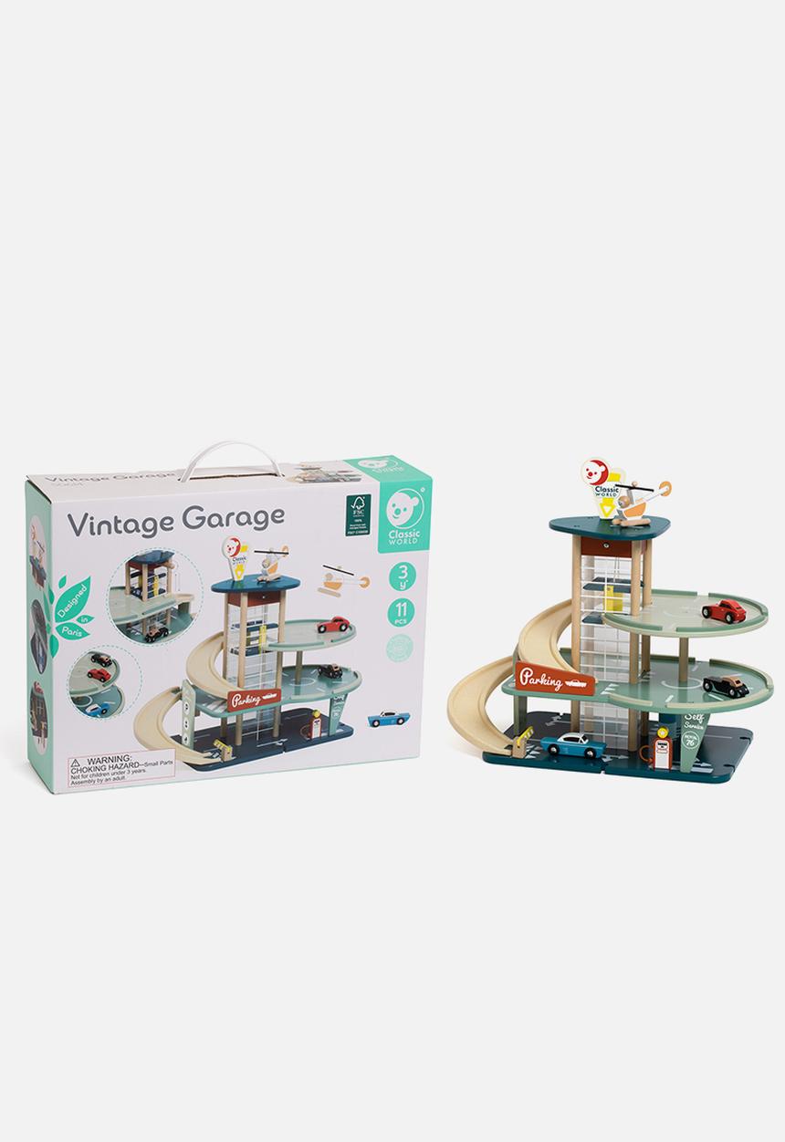 Greenbean Learning - Classic world - vintage wooden parking garage - multi
