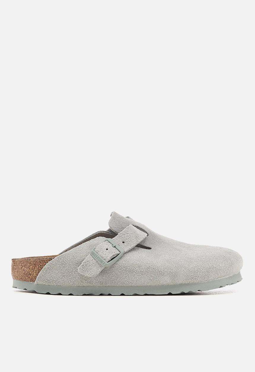 Birkenstock - Boston narrow BS suede - pure sage